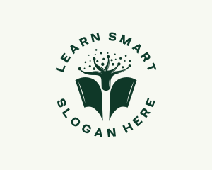 Studying - Book Tree Knowledge logo design