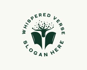 Poetry - Book Tree Knowledge logo design