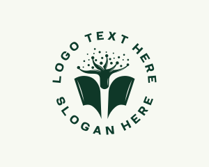 Read - Book Tree Knowledge logo design