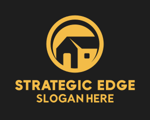 Yellow Tiny House Real Estate  Logo