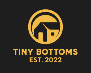 Yellow Tiny House Real Estate  logo design