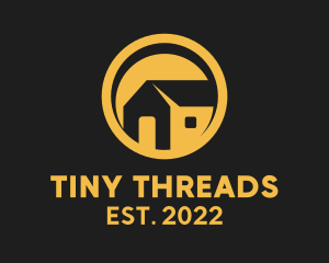 Yellow Tiny House Real Estate  logo design