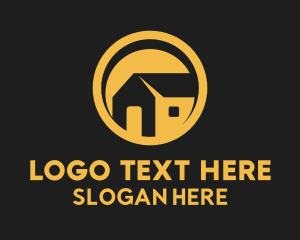 Yellow Tiny House Real Estate  Logo