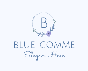 Watercolor Floral Wedding Logo