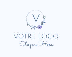 Watercolor Floral Wedding Logo