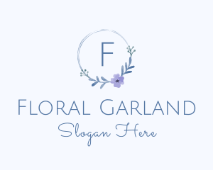 Watercolor Floral Wedding logo design