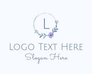 Watercolor Floral Wedding Logo