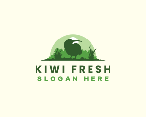 Wild Kiwi Bird logo design