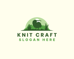 Wild Kiwi Bird logo design