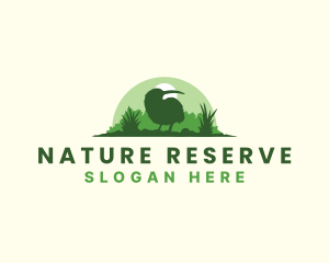Reserve - Wild Kiwi Bird logo design