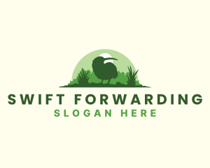 Wild Kiwi Bird logo design