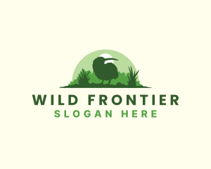 Wild Kiwi Bird logo design