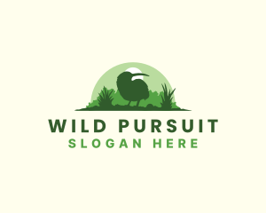 Wild Kiwi Bird logo design