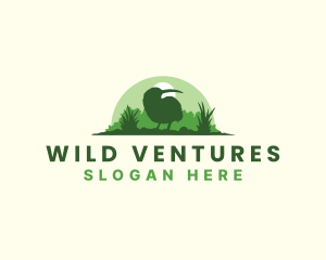 Wild - Wild Kiwi Bird logo design