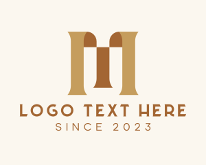 Native - Medieval Letter M logo design