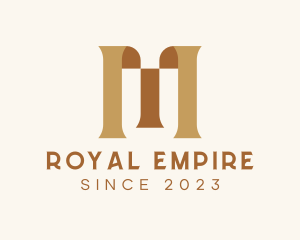 Empire - Medieval Letter M logo design