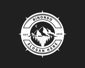 Scenery - Night Mountain Outdoor Adventure logo design