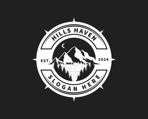 Night Mountain Outdoor Adventure logo design