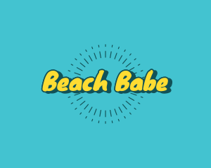 Bright Summer Beach logo design