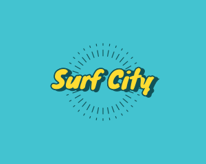 Bright Summer Beach logo design