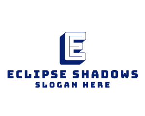 Minimalist Inline Shadow logo design