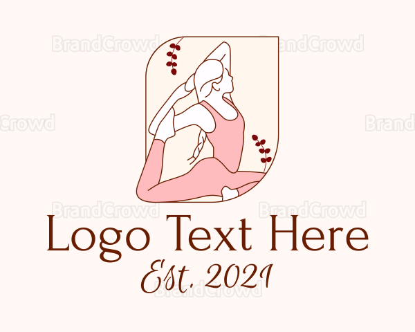 Yoga Pilates Exercise Logo