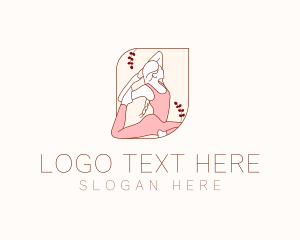 Human Body - Yoga Pilates Exercise logo design