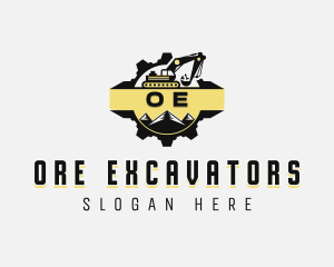 Excavator Excavation Construction logo design