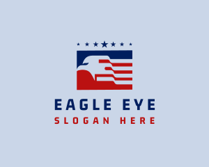 American Eagle Flag logo design