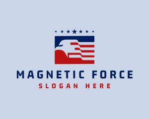 American Eagle Flag logo design