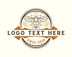 Beeswax - Honey Bee Farm logo design