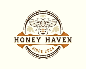 Beekeeping - Honey Bee Farm logo design