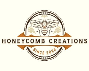 Beeswax - Honey Bee Farm logo design