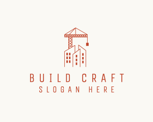 Construction Crane Building logo design