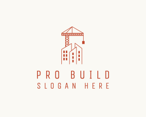 Construction Crane Building logo design