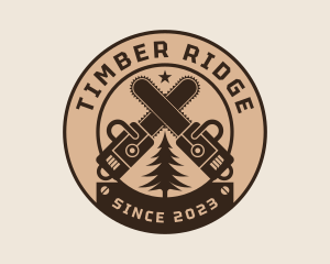 Logging - Chainsaw Woodwork Logging logo design