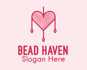 Beads - Heart Dreamcatcher Decor logo design