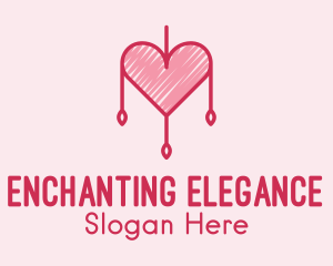 Charm - Heart Dreamcatcher Decor logo design
