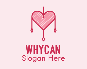 Dating Forum - Heart Dreamcatcher Decor logo design