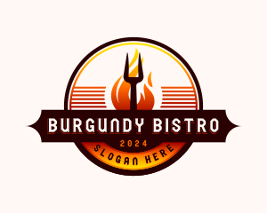 Barbecue Grill Fork logo design