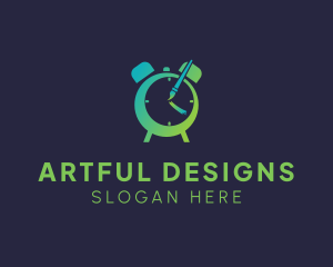 Art Class Clock  logo design