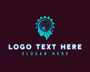 Cognitive - Human Cyber Technology logo design