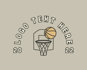 Hoop - Basketball Sports Game logo design