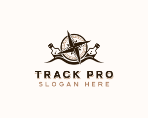 Tracker - Compass Navigation Travel logo design