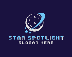 Moon Star Orbit logo design