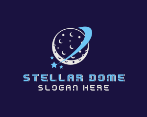Planetarium - Moon Star Orbit logo design