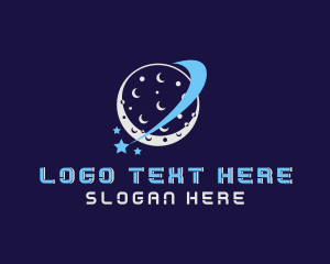 Video Game - Moon Star Orbit logo design