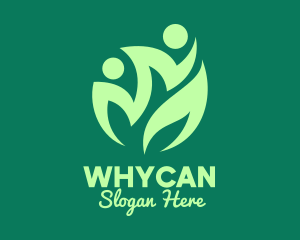 Vegan - Green Healthy Community logo design