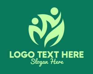 People - Green Healthy Community logo design