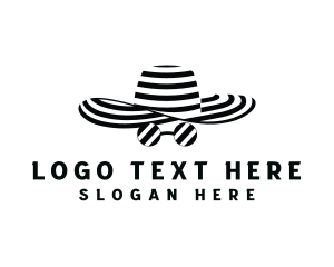 Costume - Stripes Fashion Hat logo design